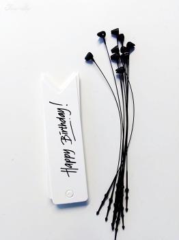 Geschenkanhänger Happy Birthday schmal